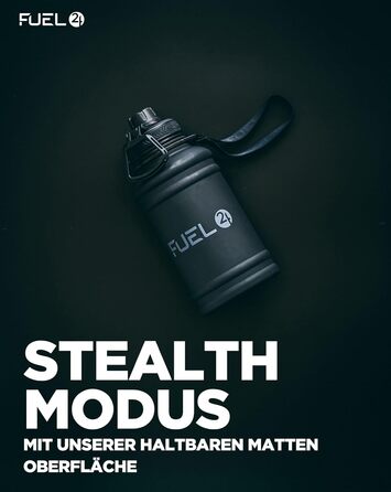 Extra Stark Stainless Steel Metal Water Bottle 1.3L & 2.2L - Leak-Proof & BPA-Free Stainless Steel Water Bottle - Robust Water Bottle Gym, Sports Stainless Steel Water Jug Bottle For Adults (1300 ml, Black)