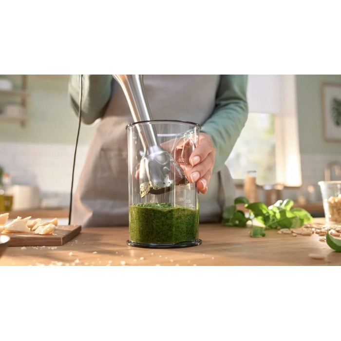 Занурювальний блендер Bosch ErgoMaster Series 6 MSM6M830 з подрібнювачем 0,5 л та місткістю