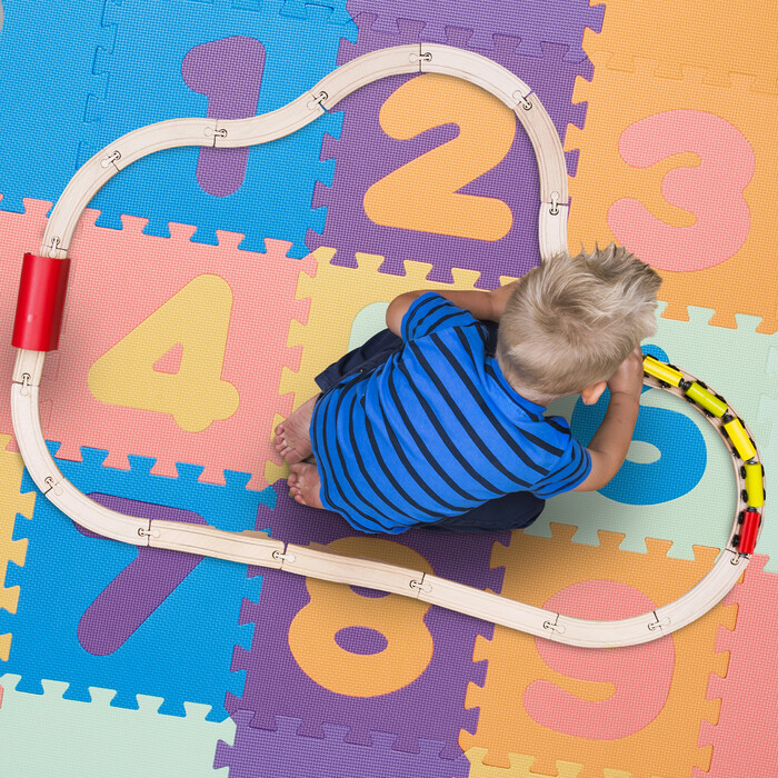 Relaxdays Number Puzzle Mat with Border