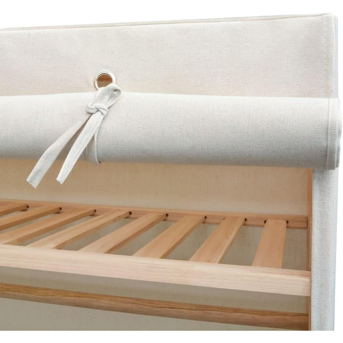 Тканинна шафа для одягу vidaXL 110x40x170 см біла, спальня, вітальня, гардероб, органайзер