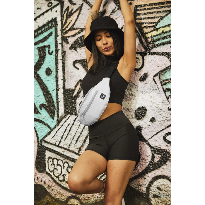 Поясна сумка Vibe Bauchtasche для жінок, чоловіків та дітей - фанна-пак, поясна сумка, кишеня для телефону на фестивалі, вечірці, рейві, спорті, на відкритому повітрі, фітнесі, велосипеді, бігу. Універсальний розмір (універсальний розмір, сірий)