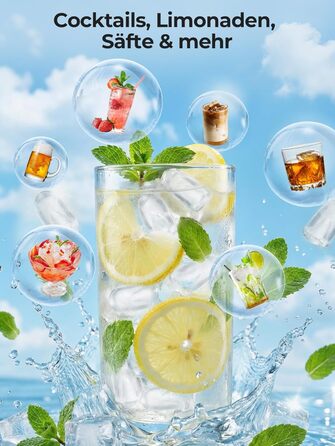 Машина для приготування льоду FOHERE з ручкою, 14 кг/24 год, 9 кубиків льоду за 5 хвилин, 2 розміри, самоочищення, портативна з лопаткою та кошиком – ідеальна для дому, кухні, офісу, кемпінгу, вечірки, RV