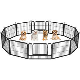 Клітка-вольєр для дрібних тварин Yaheetech: вольєр для цуценят, собак, котів, кроликів, 8 секцій 80x60 см (12 шт.)
