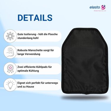 Набір з 2 шт. охолоджувачів для пляшок 'Chill' - сталеві, двостінні, для вина, шампанського, пива - подарунок для поціновувачів вина