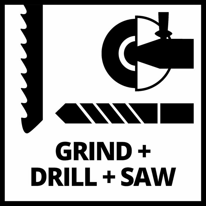 Набір акумуляторних інструментів Einhell Power X-Change (18 В): дриль-шуруповерт TE-CD 18/40, кутова шліфмашинка TC-AG 18/115 Li, електролобзик TC-JS 18 Li, з акумулятором 4.0 Ah, зарядним пристроєм, аксесуарами та сумкою