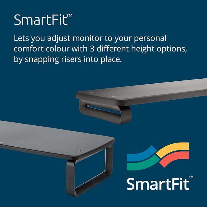 Підставка для монітора Kensington SmartFit, екстраширока, до 18 кг, чорна