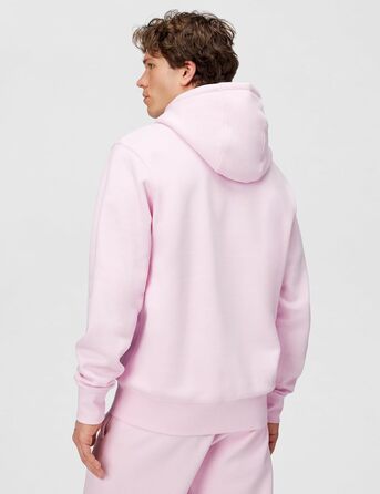 Чоловіча толстовка Nike Sportswear Club Fleece Hoodie з каптуром, рожева (Pink Foam), BV2654, розмір S Tall
