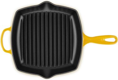 Чавунна гриль-сковорода Le Creuset Signature, квадратна, 26 см, для всіх типів плит, індукція, колір Nectar, 2,86 кг