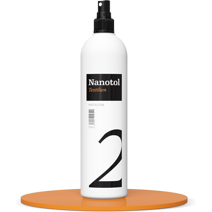 Nano-impregnation spray with lotus effect for leather, suede, fabric - Nanotol Textile Protector - care spray for clothing, shoes and all kinds of outdoor textiles.