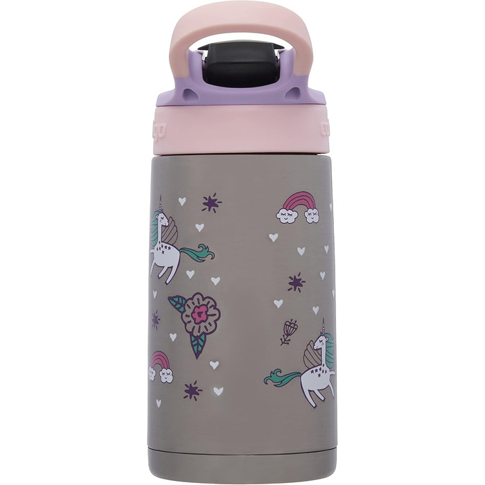 Contigo Kinder Trinkflasche Easy Clean Autospout with Straw, BPA-free durable water bottle, 100% leak-proof, easy to clean, ideal for daycare, kindergarten, school and sports, 420 ml