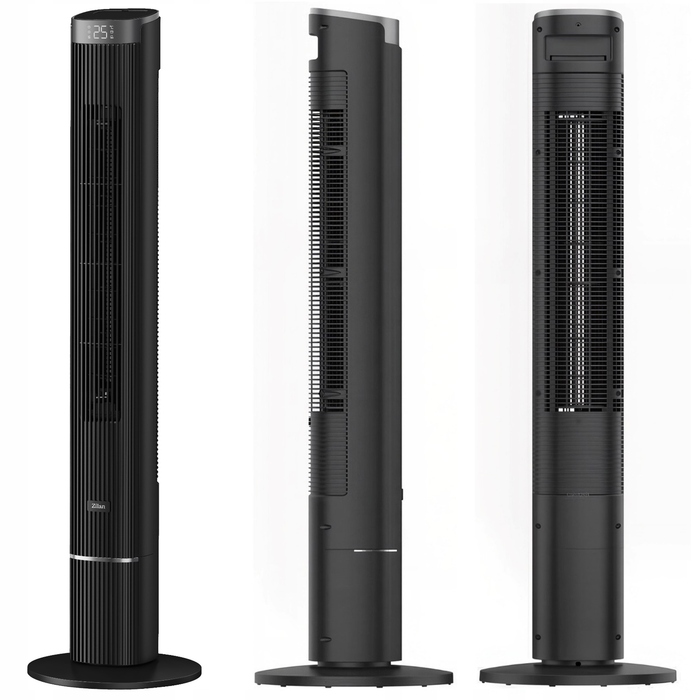 Розумний колонний вентилятор SMART 110 см, 40 Вт, LED-індикація, пульт ДК, XXL