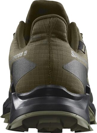 Чоловічі трейлові кросівки Salomon Alphacross 5 Gore-Tex (46 2/3 EU, Olive Night Black Deep Lichen Green)