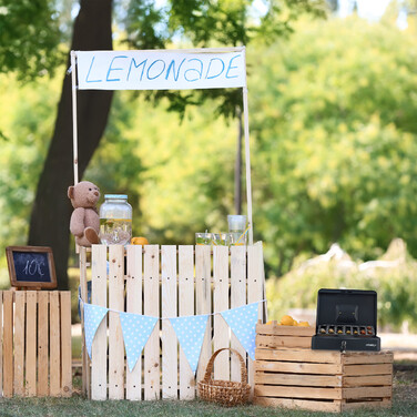 Коробочка для грошей Relaxdays сірого кольору з підсвічуванням для підрахунку євро