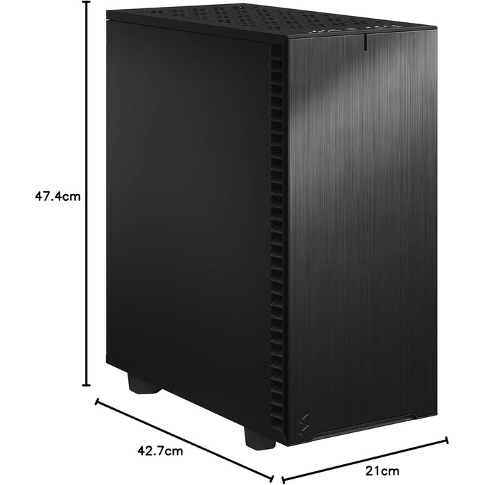 Комп'ютерний корпус Fractal Design Define 7 Compact Black - тиха система з алюмінію та сталі