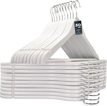 Набір вішалок для одягу Edihome (20 шт.): для костюмів, сорочок, з неслизьким покриттям, поворотний гачок