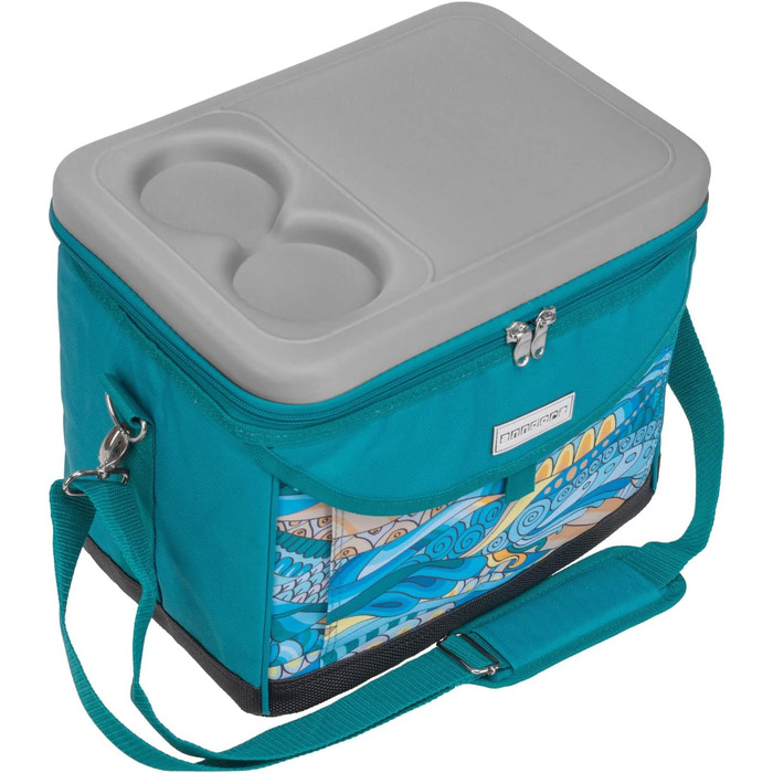 Термосумка Anndora 22L для пікніка, 35 x 24 x 27 см, блакитний колір (OCEAN turquoise)