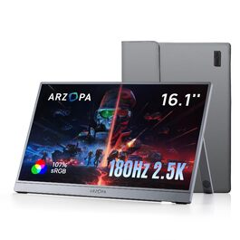 Портативний монітор ARZOPA 16.1' 2.5K 180Hz (2560x1440) HDR10, Space Grey (Z3FC/180HZ)