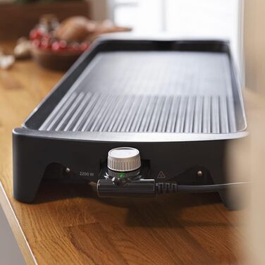 Cecotec Tasty & Grill 2000 Electric Grill Plate - 2000W Stainless Steel, Adjustable Temperature & Non-Stick Surface