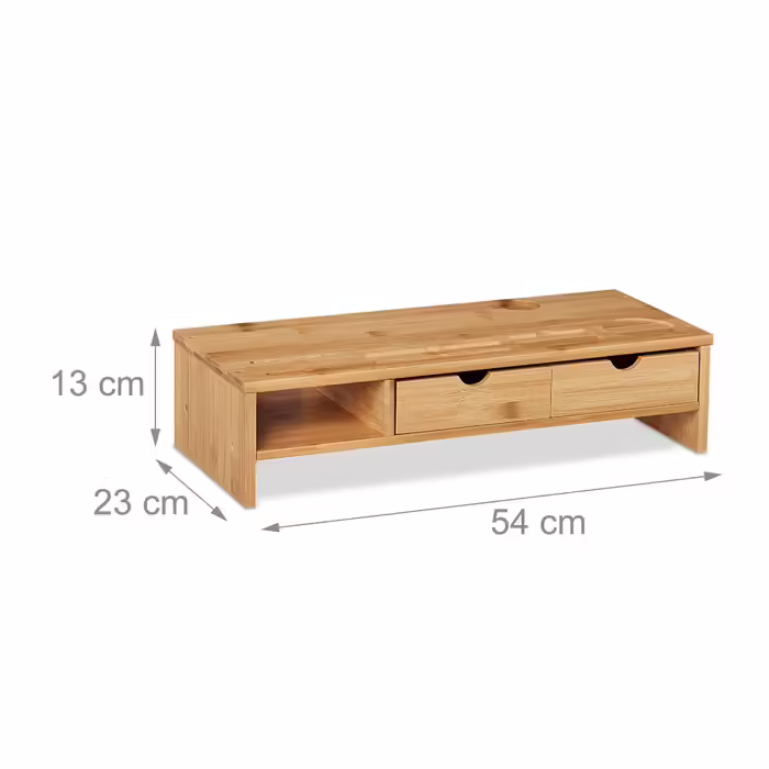 Relaxdays Bamboo Monitor Stand