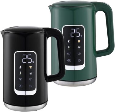 Електричний чайник 1.7л з LED-дисплеєм, 13 температурних режимів (смарагдово-зелений)