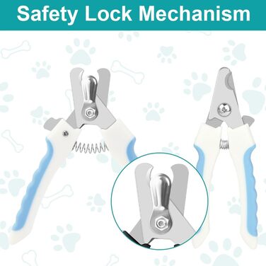 Електричний точило для собачих кігтів Aomig Krallenschleifer 6 шт. з LED-дисплеєм та 2 швидкостями. Підходить для собак та котів. Чорний та білий (A) / Синій та білий (B).