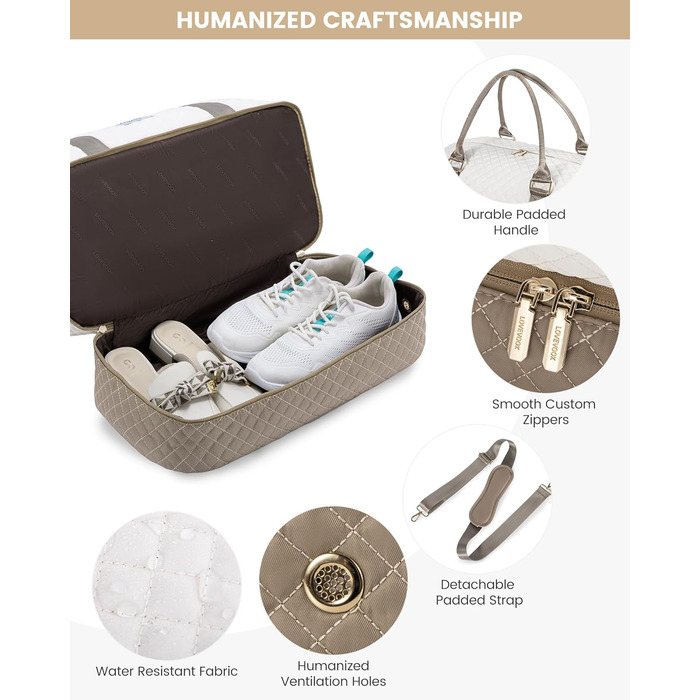 Спортивна сумка LOVEVOOK для жінок, велика ручна поклажа, 2 шт. (Бежевий, Хакі)