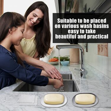 Силіконові мильниці з дренажем (2 шт.) - мильниця для кухні та ванної кімнати