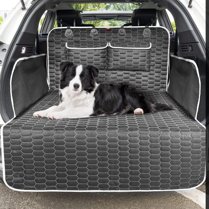Захист для багажника автомобіля Oasser для собак з боковими та захистом краю вантажного отвору, універсальний, водонепроникний, стійкий до подряпин, нековзний, килимок для багажника