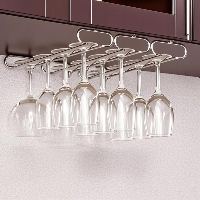 Тримач для келихів вина Forlush (2 шт), металевий, для дому, бару, ресторану