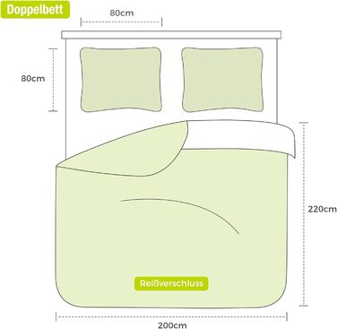 Постільна ковдра Lekesky 135x200 4-х частинна - 2 наволочки 135x200 см + 2 наволочки 80x80 см, квітковий принт, сірий поліестер мікрофібра з блискавкою, гілки сірий/білий (рюші - білий, 200x220 см + 80x80 см*2)