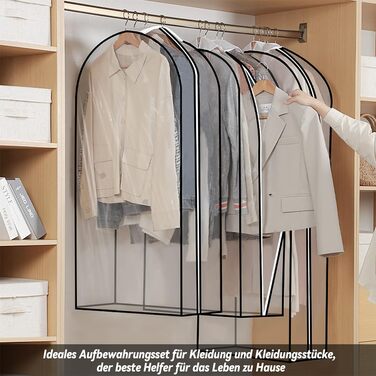 Прозорі мішки для одягу 2 шт. 110x60x25 см - захист та зберігання одягу під час подорожей