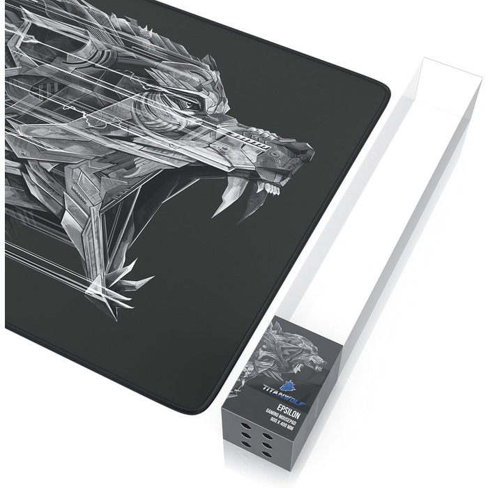 Килимок для миші TITANWOLF XXL Speed Gaming - 900 x 400 мм - великий, з антиковзаючим покриттям, для геймінгу