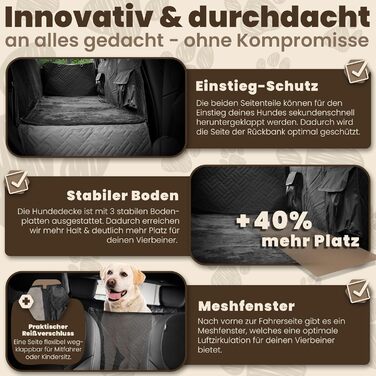 Захист для заднього сидіння авто для собак | М'яка та якісна захисна накидка на заднє сидіння автомобіля | Захист заднього сидіння від собаки