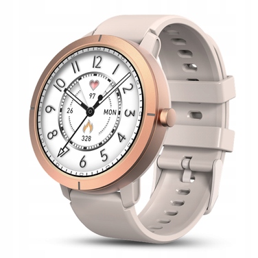 Смарт-годинник JG JGR76 для жінок, AMOLED, GPS, золотий