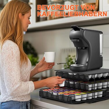 Підставка для капсул Dolce Gusto MastHome 3-ярусна, чорна – 108 капсул