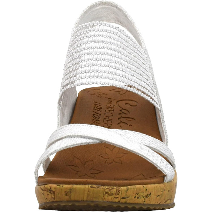 Skechers Beverlee - Бежеві кеди-платформа жіночі (40 EU, Natural Nat)