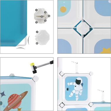 SONGMICS 15-Cube Storage Organizer - Blue