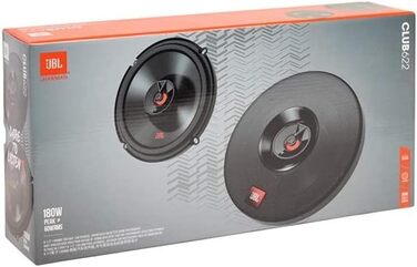 Автоакустика JBL Club 622 від Harman Kardon, 2-смугові динаміки 16-17 см, 180 Вт, чорні