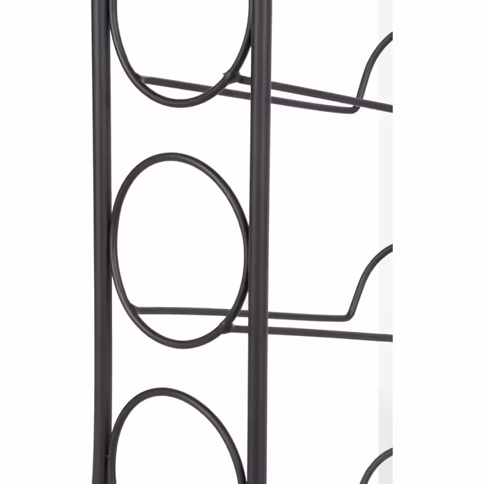UNUS Wine Rack Metal - Bottle Holder for Wine Bottle, Water Bottle - Black - for 8 Bottles