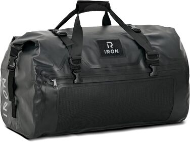 IRON JIA's Motorcycle Bag Luggage Roll Waterproof Motorcycle Rear Bag Saddlebag Travel Bag with Roll-Sealed Shoulder Straps Suitable for Motorcycle Cycling Camping Watersports Black-30L Black 30L