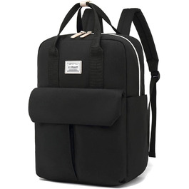 Рюкзак FUXINGYAO для жінок з відділенням для ноутбука 15.6 дюймів, 23L, антикрадійний, чорний