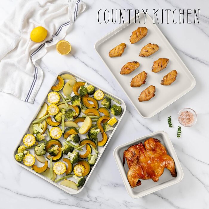 Набір форм для випічки Country Kitchen 13 шт. з антипригарним покриттям, Salbei (кремовий)