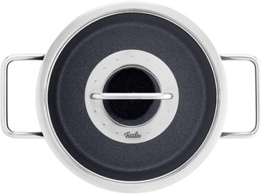 Каструля Fissler Adamant/Aluminium 4.9L з кришкою з термоскла, антипригарне покриття, для індукційних плит (20 см)