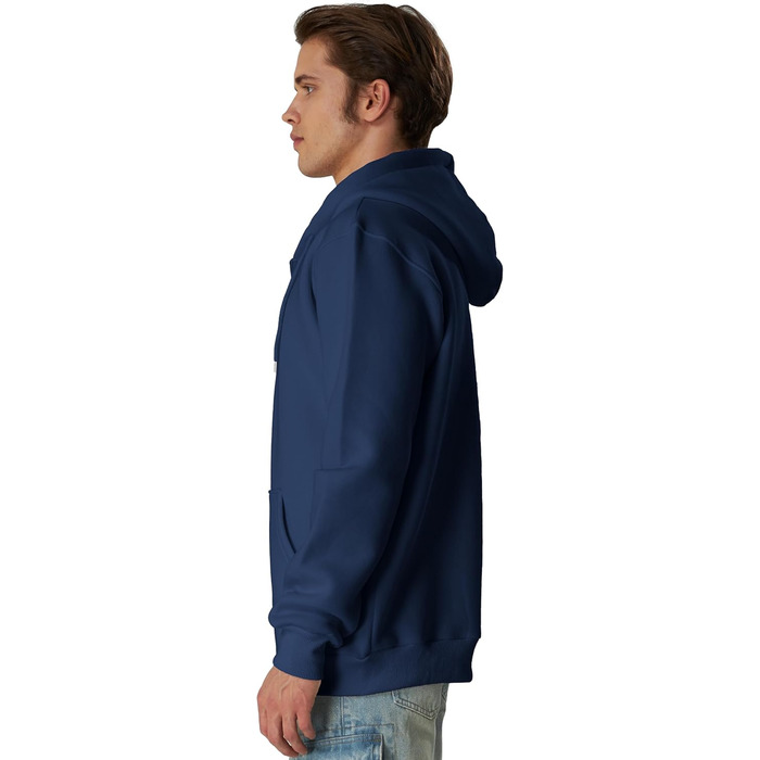 Світшот з капюшоном Smith & Soo для чоловіків (XL, темно-синій) – якісна бавовняна суміш, спортивний стиль