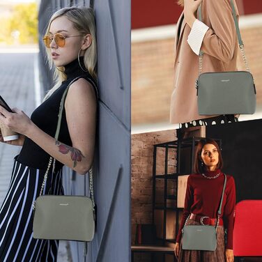 Сумка жіноча TANTOMI через плече: елегантна клатч на ланцюжку сірого кольору для вечірки