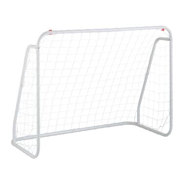 Relaxdays White Football Goal with Steel Frame
