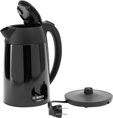 Електричний чайник Bosch DesignLine TWK3P424 бездротовий, 1.7 л, 2400 Вт, червоний (чорний), з індикатором рівня води та захистом від перегріву