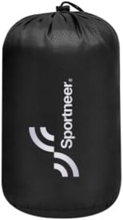 Сплячий мішок Outdoor Sportneer для кемпінгу: 3-4 сезонний літній спальний мішок, зимовий спальний мішок, компактний, портативний, ультралегкий для дорослих, фіолетовий+рожевий, 220x75 см