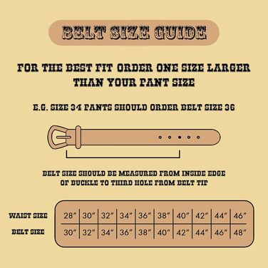 Чоловічий шкіряний ковбойський ремінь Daniel's Artplanet з перлами, ручної роботи, 3,8 см, чорний (підходить для джинсів 46)