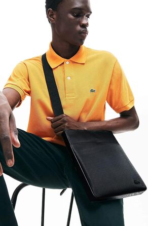 Чоловіча сумка Lacoste Klassische на плече, чорна